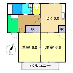 鹿児駅 徒歩21分 2階の物件間取画像